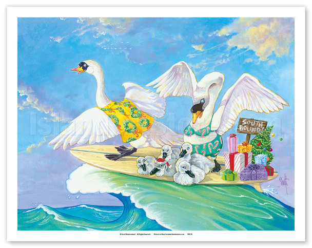 Seven Swans a-Swimming - Migration Surfboard Style