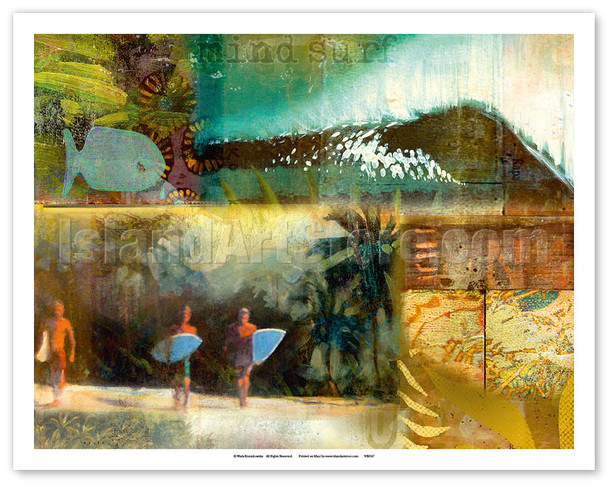 Surf Travel Journal Entry - Poster by Wade Koniakowsky