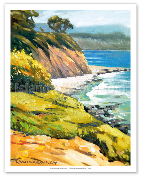 Carpinteria Bluffs - California Coastal Landscape - Poster by Wade Koniakowsky