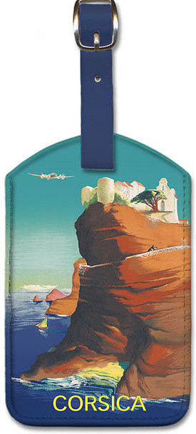 Corsica (Corse) - Bonifacio by Raoul éric Castel - Leatherette Luggage Tag