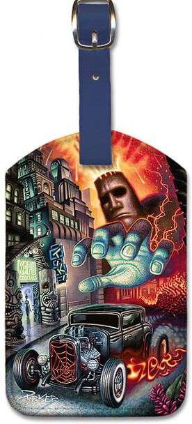 Faster than Disaster - Leatherette Luggage Tag