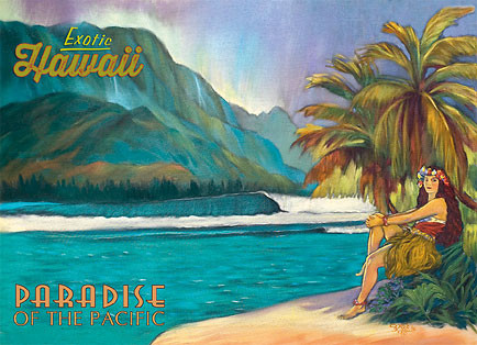 Exotic Hawaii - Paradise of the Pacific - Magnet