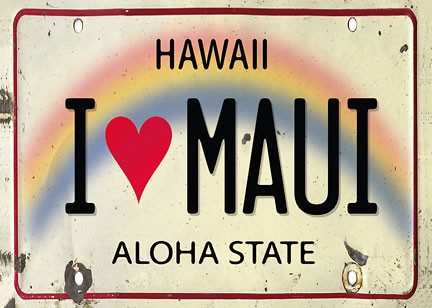 I Love Maui - Magnet