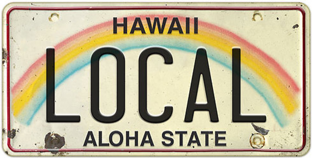 Local - Hawaiian License Plate Magnet