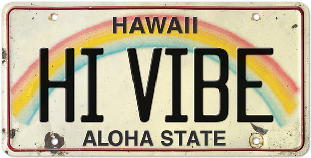 HI Vibe - Hawaiian License Plate HI Vibe - Hawaiian License Plate