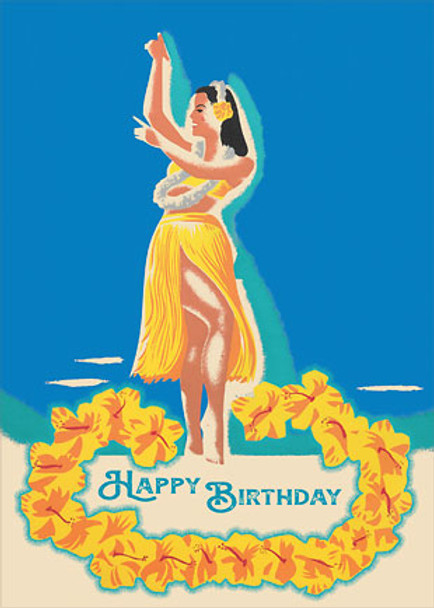 Aloha Birthday Greeting - Happy Birthday Greeting Card