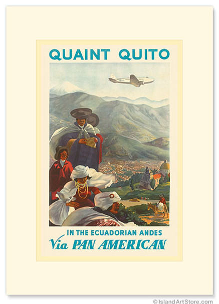 Pan American: Quaint Quito - In the Ecuadorian Andes - Premium Vintage Collectible Greeting Card Pan American: Quaint Quito - In the Ecuadorian Andes - Premium Vintage Collectible Greeting Card