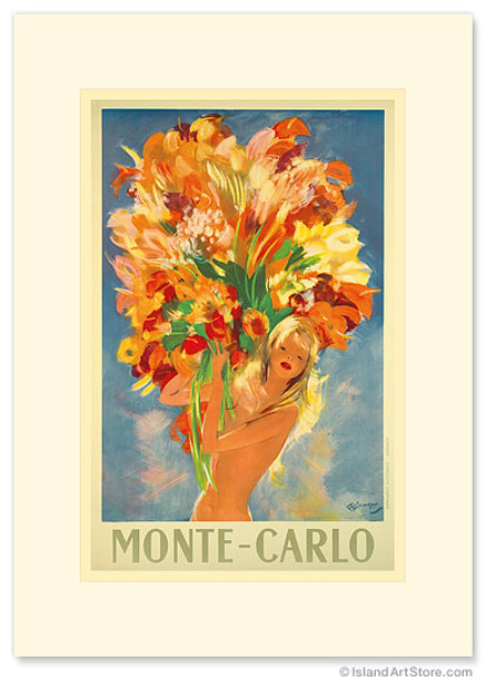 Monte-Carlo Flower Girl, France - Premium Vintage Collectible Greeting Card Monte-Carlo Flower Girl, France - Premium Vintage Collectible Greeting Card