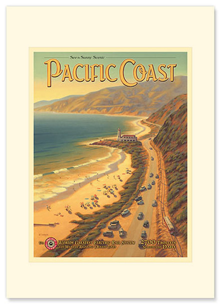 Pacific Coast - Premium Vintage Collectible Greeting Card Pacific Coast - Premium Vintage Collectible Greeting Card