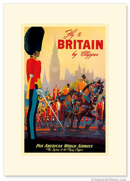 Great Britain Pan Am - Palace of Westminster Parade - Premium Vintage Collectible Greeting Card Great Britain Pan Am - Palace of Westminster Parade - Premium Vintage Collectible Greeting Card