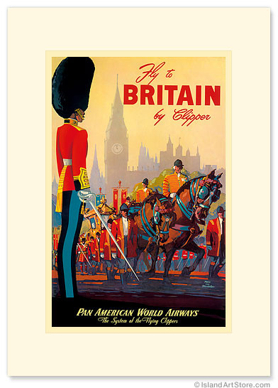 Great Britain Pan Am - Palace of Westminster Parade by Mark von Arenburg - Premium Vintage Collectible Greeting Card