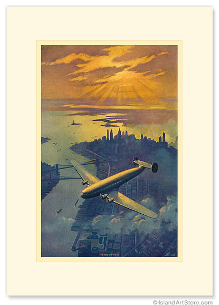 Dawn of a New Age - New York - Premium Vintage Collectible Greeting Card Dawn of a New Age - New York - Premium Vintage Collectible Greeting Card