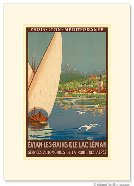 PLM Paris-Lyon-Mediterranee EVIAN LES BAINS - Alps - France - Premium Vintage Collectible Greeting Card PLM Paris-Lyon-Mediterranee EVIAN LES BAINS - Alps - France - Premium Vintage Collectible Greeting Card
