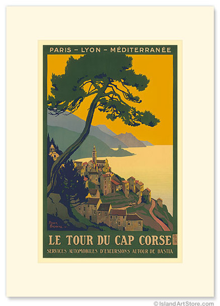 Paris - Lyon - Mediterranee Railway, Le Tour du Cap Corse - Premium Vintage Collectible Greeting Card Paris - Lyon - Mediterranee Railway, Le Tour du Cap Corse - Premium Vintage Collectible Greeting Card