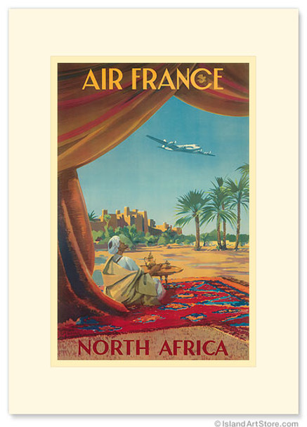 Aviation North Africa - Premium Vintage Collectible Greeting Card Aviation North Africa - Premium Vintage Collectible Greeting Card