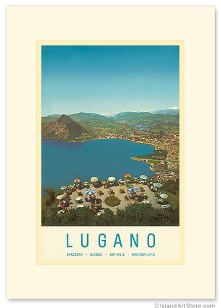 Lugano, Switzerland - Premium Vintage Collectible Greeting Card Lugano, Switzerland - Premium Vintage Collectible Greeting Card