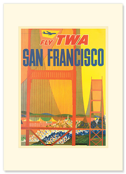 SF - Golden Gate - Premium Vintage Collectible Greeting Card SF - Golden Gate - Premium Vintage Collectible Greeting Card