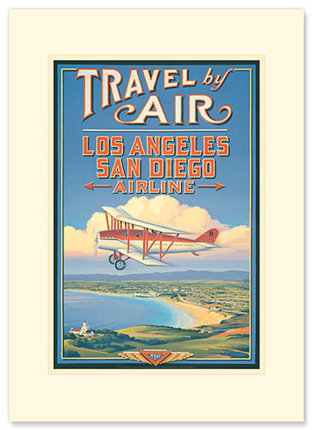 Travel By Air - Premium Vintage Collectible Greeting Card