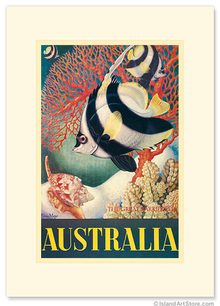 Australia, Great Barrier Reef - Premium Vintage Collectible Greeting Card Australia, Great Barrier Reef - Premium Vintage Collectible Greeting Card
