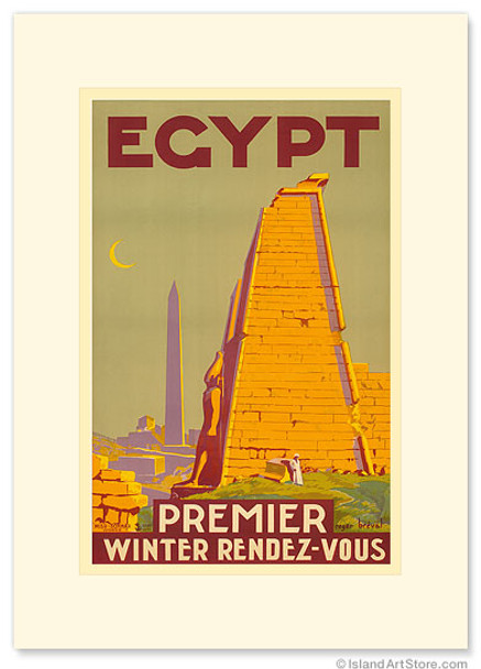 Egypt, Premier Winter Rendez-Vous - Premium Vintage Collectible Greeting Card Egypt, Premier Winter Rendez-Vous - Premium Vintage Collectible Greeting Card
