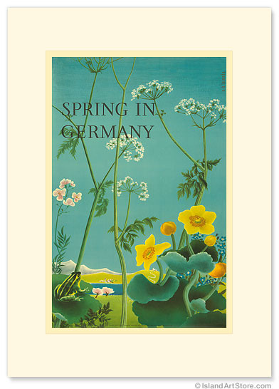 Spring in Germany - Premium Vintage Collectible Greeting Card