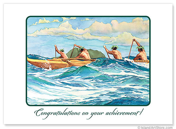 Outrigger at Sea - Collectors Edition - Graduation Card Outrigger at Sea - Collectors Edition - Graduation Card