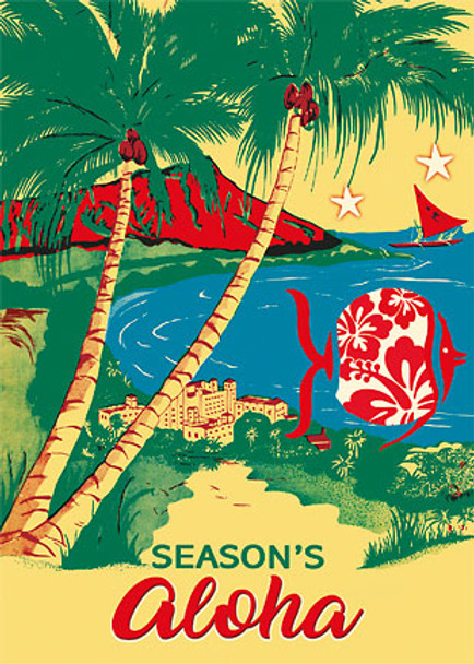 Season's Aloha 'Oe - Holiday Greeting Card Season's Aloha 'Oe - Holiday Greeting Card