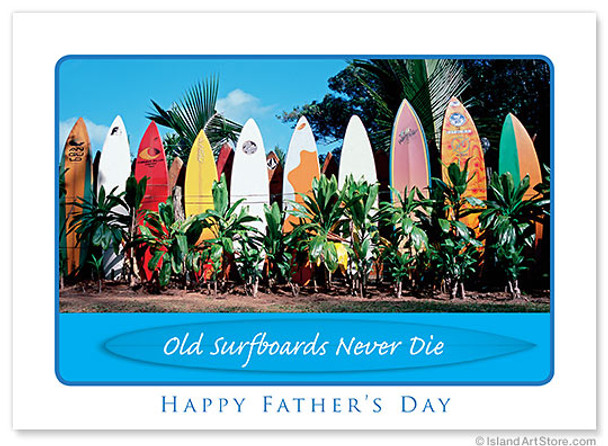 Old Surfboards - Collectors Edition - Father's Day Card Old Surfboards - Collectors Edition - Father's Day Card