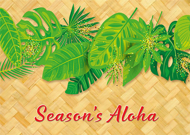Hawaiian Holiday Leaves - Holiday Greeting Card Hawaiian Holiday Leaves - Holiday Greeting Card