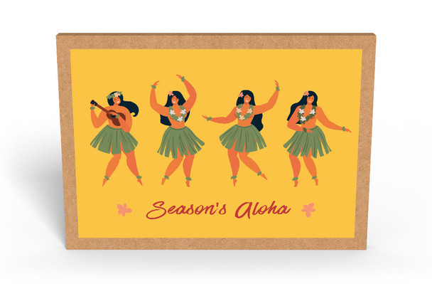 Holiday Hula Dancers - Holiday Box Set Greeting Card Holiday Hula Dancers - Holiday Box Set Greeting Card