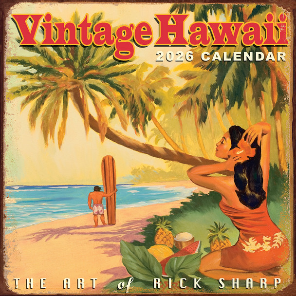 Vintage Hawaii - 2026 Deluxe Wall Calendar