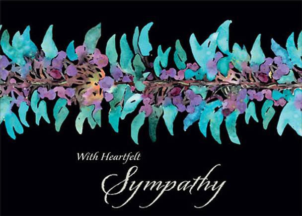 Midnight Jade - Hawaiian Sympathy Greeting Card Midnight Jade - Hawaiian Sympathy Greeting Card