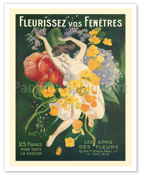 Flowers in Your Windows (Fleurissez vos Fenêtres) - Perisian Florist - c. 1921