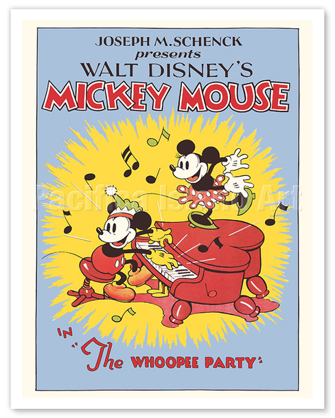 Mickey Mouse in The Whoopie Party - with Minnie Mouse - c. 1932