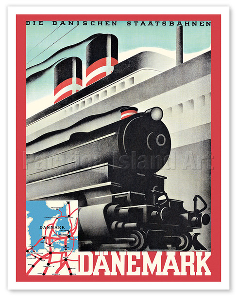 Denmark (Dänemark) - The Danish State Railways - c. 1935