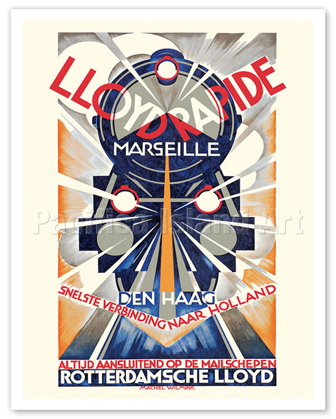 Lloyd Rapide Marseille - The Fastest Connection to Holland - c. 1927