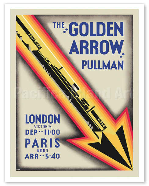 Southern Railways The Golden Arrow - Pullman Luxury Car Service - c. 1931