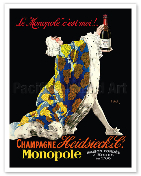 Heidsieck Monopole Champagne - 'Monopole' is me! (Le 'Monopole' c'est moi!) - c. 1910