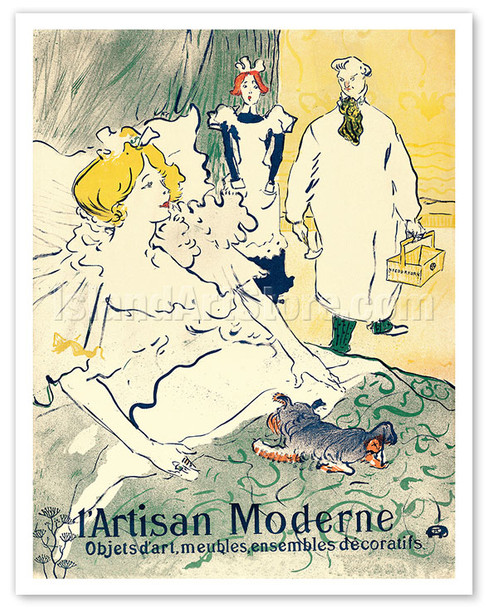 L’Artisan Moderne - Interior Decorating Shop - c. 1896 - Poster by Henri de Toulouse-Lautrec