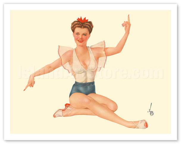 Miss May - 1944 Esquire Magazine - Poster by Alberto Vargas