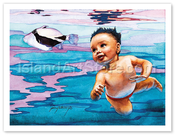 A Fish That Looks Like A Pig - Poster by Janet Stewart