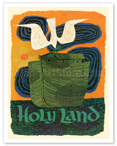 Holy Land - Noah’s Ark - c. 1960's - Poster by David Klein