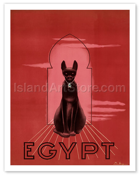Egypt Black Cat - Poster by Ismäel M. Azmy