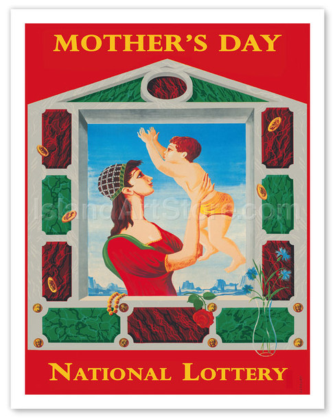 Mother's Day French National Lottery - Poster by F. Lesourt