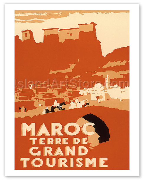 Maroc Terre De Grand Tourisme, Morocco - Poster by Robert Albert Génicot