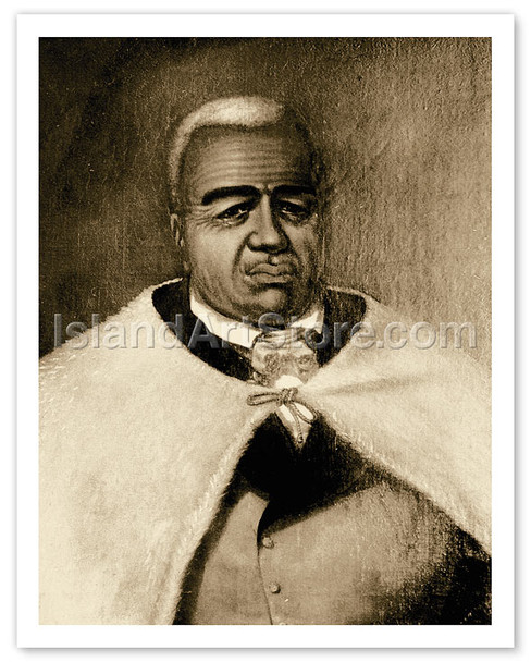 Kamehameha I, Hawaiian King - Vintage Hawaiian King Portrait (c.1758-1819)