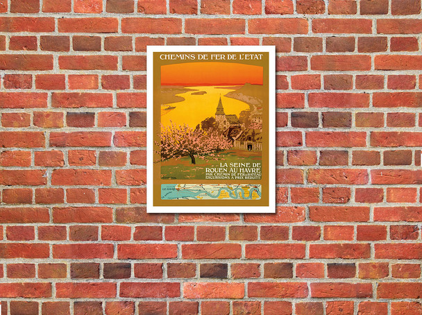 Chemins de fer de l'état (French State Railways) - La Seine de Rouen au Havre Chemins de fer de l'état (French State Railways) - La Seine de Rouen au Havre