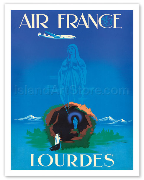Lourdes - Virgin Mary - Our Lady of Lourdes - Poster by Edmond Maurus