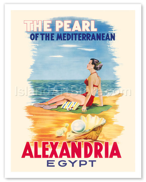 Alexandria, Egypt - The Pearl of the Mediterranean - Poster by Menassa Rachad