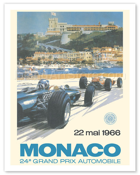 Monaco 24e Grand Prix Automobile (24th Monaco Car Racing GP) - 1966 - Monte Carlo - Formula One - Poster by Michael Turner